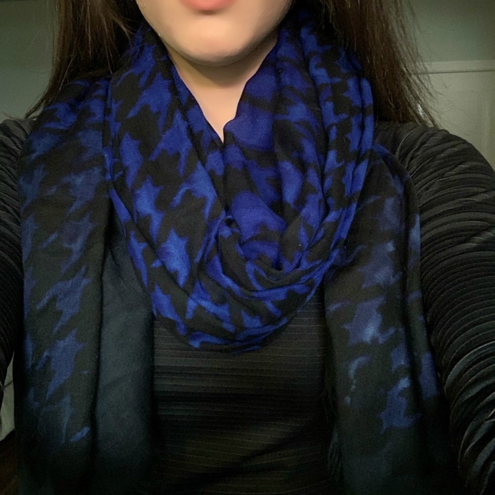 Urban Outfitters Blue & Black Scarf